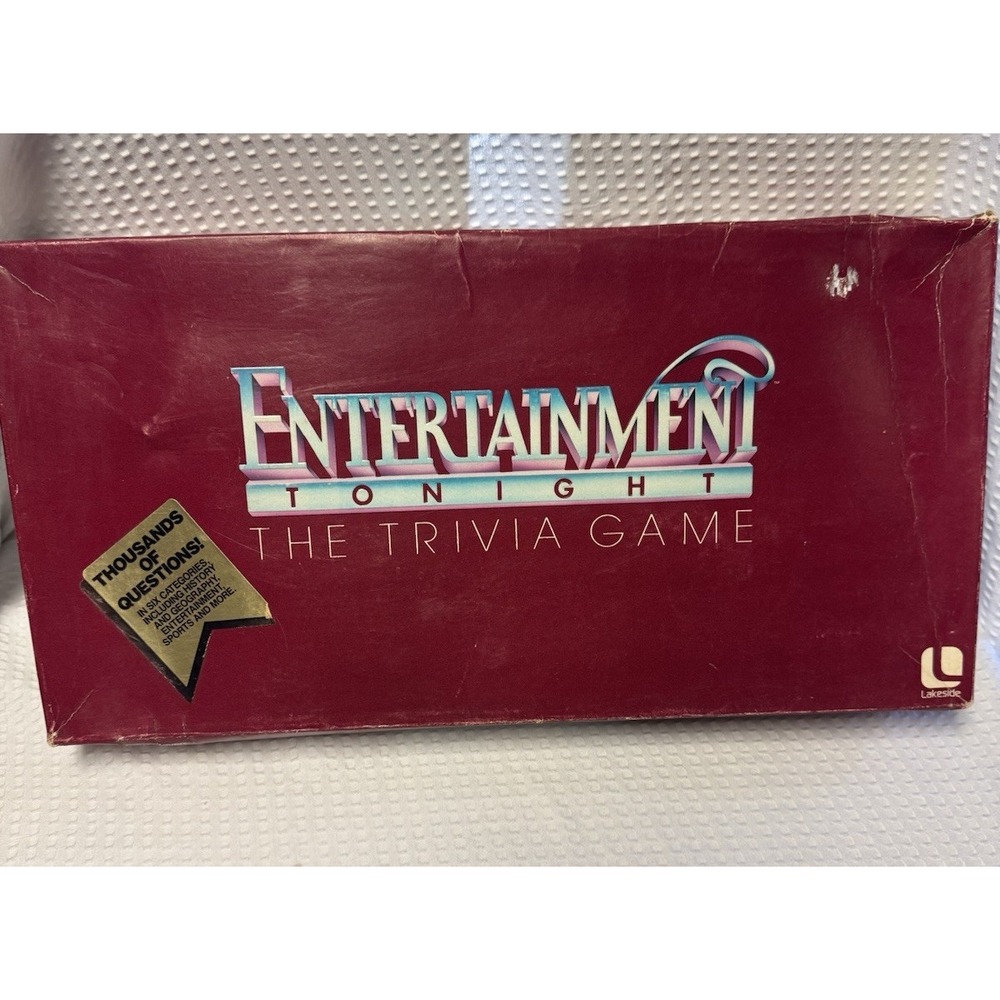 Entertainment Tonight the Trivia Board Game Complete by Lakeside Vintage 1984